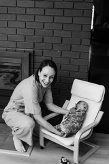Evanstein Family Newborn BW-143