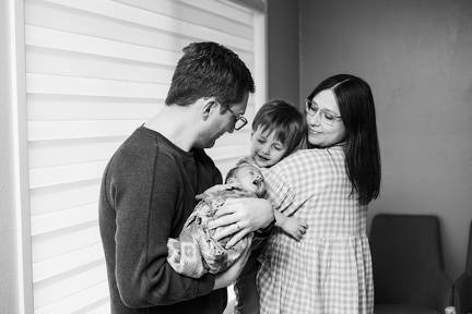 Evanstein Family Newborn BW-182