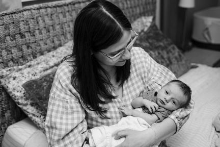 Evanstein Family Newborn BW-192
